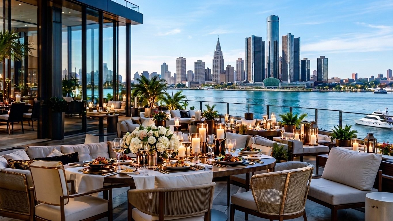 Elegant supper club table