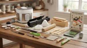Sushi Maker Kit with Rice Cooker, 43-Piece Set