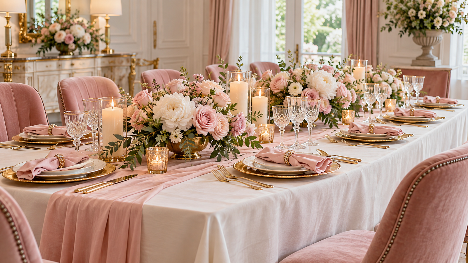 Elegant destination celebration table
